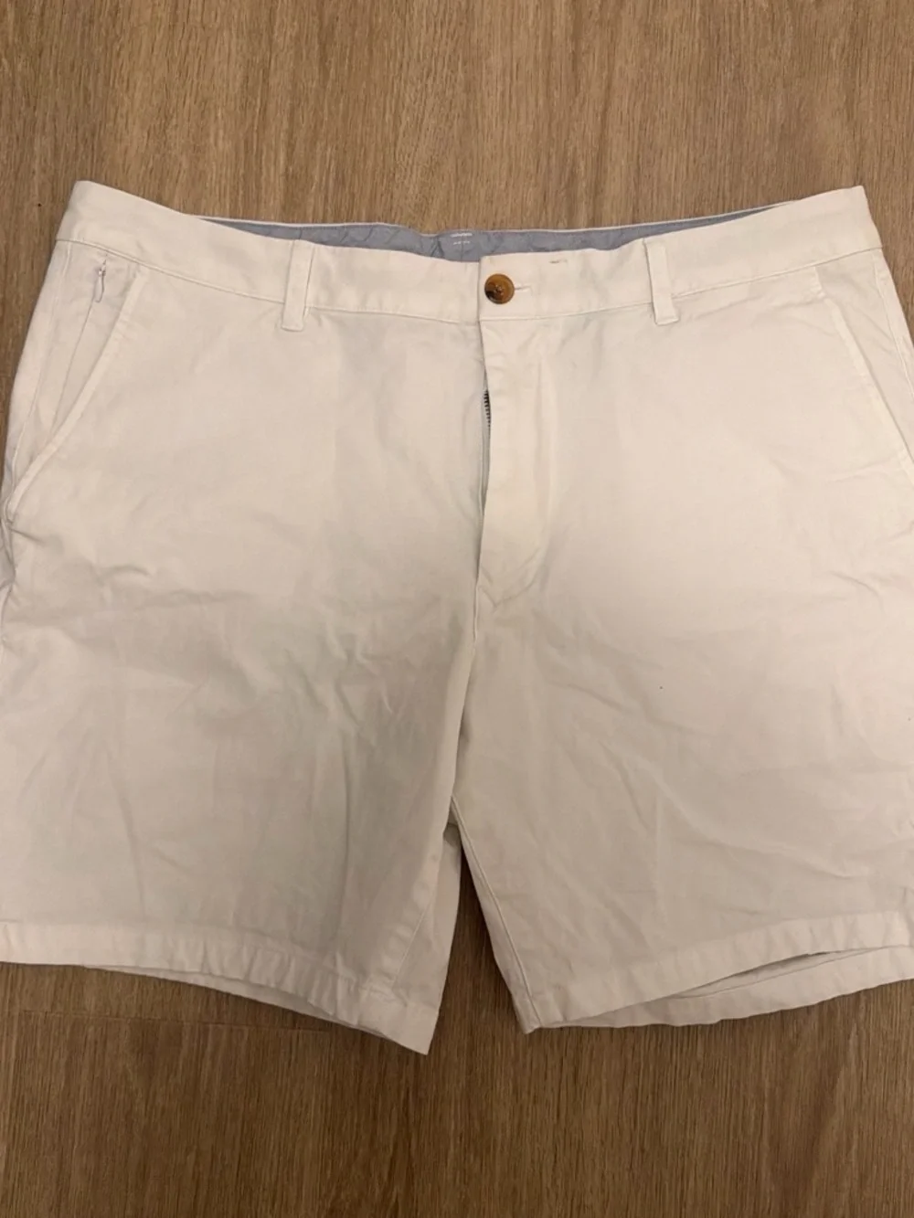 Bonobos White Flat-Front Chino Shorts